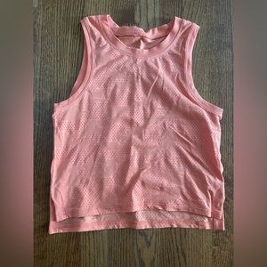 Women’s orange Lululemon muscle tank. Size 4